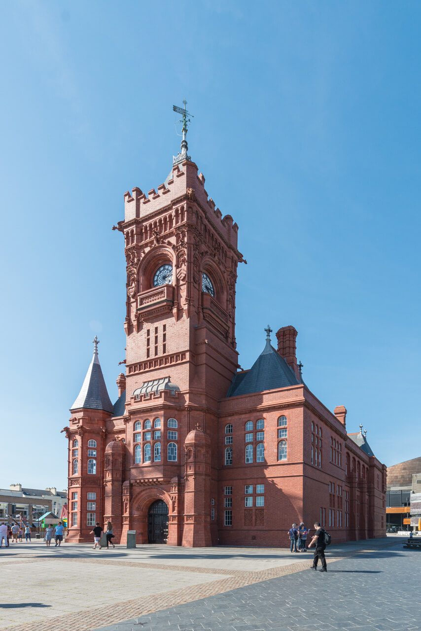 Image of the Pierhead Building in Cardiff Bay